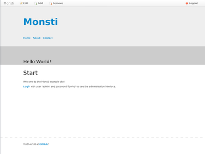 簡單的CMS系統(tǒng),Monsti 0.1 發(fā)布